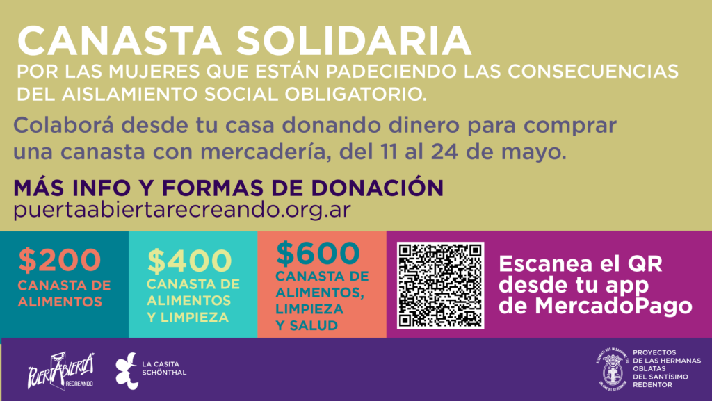 Canastra solidaria por las mujeres - Donaciones